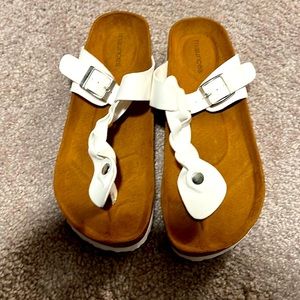 White sandals. Never worn